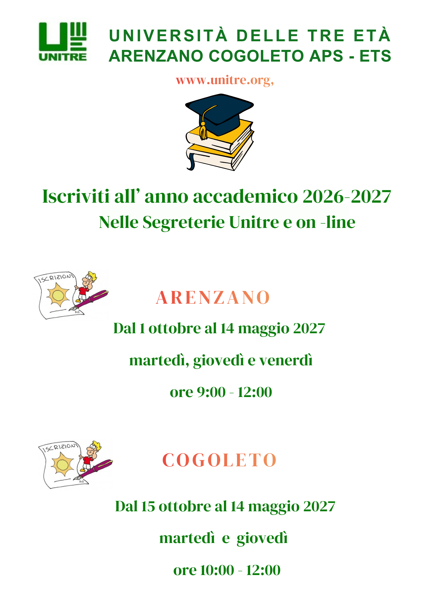 iscrizioni aperte